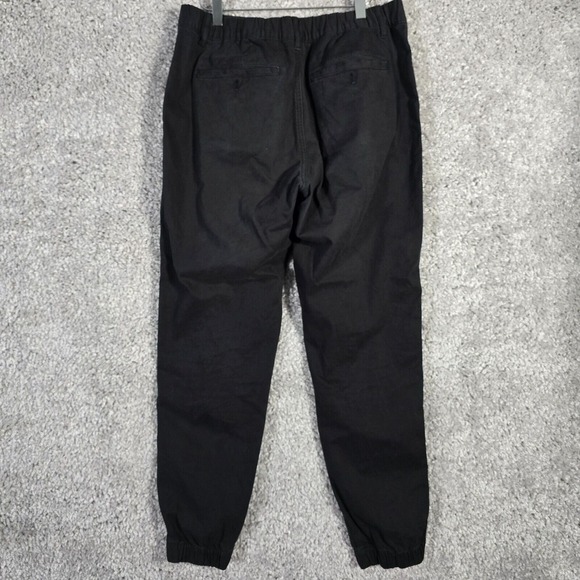 Bear Bottom Men Tapered Jogger Pants Large Black Casual Minimal Streetwear READ - Picture 5 of 12